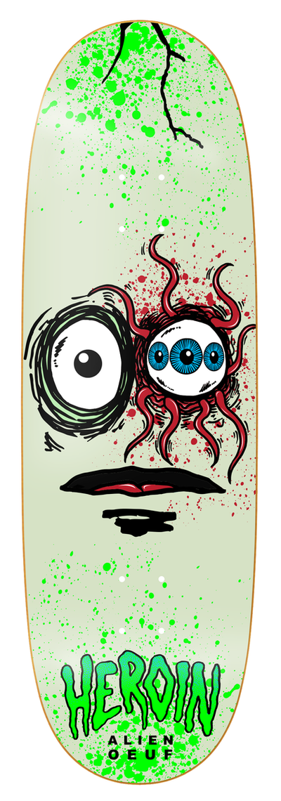 HEROIN Space Egg 3 10" SKATEBOARD DECK - X747X
