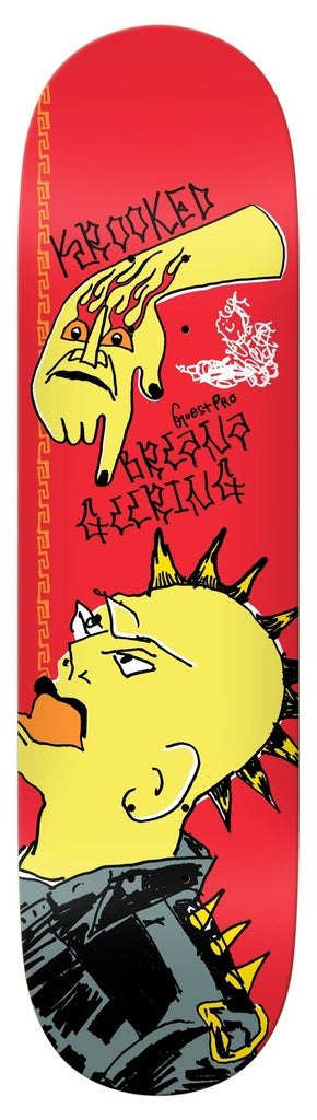 Krooked Geering Guest Punx True Fit 8.5" Skateboard Deck - X747X