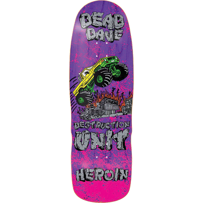 Heroin Dead Dave Knock Off Skateboard Deck - 10.1″ - X747X