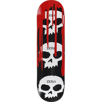 Zero 3 Skull Blood Skateboard Deck - 8.5" Black