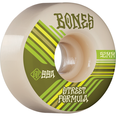 Bones STF Retros V4 Wide 52mm 99a Wheels - White (Set of 4) - X747X