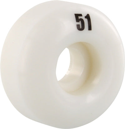 Essentials Skateboard Wheels 51mm 99a - White (Set of 4) - X747X