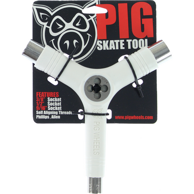Pig Tri-Socket Skate Tool - White - X747X