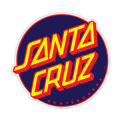 Santa Cruz Skateboards Navy / Red Dot Logo Sticker - X747X