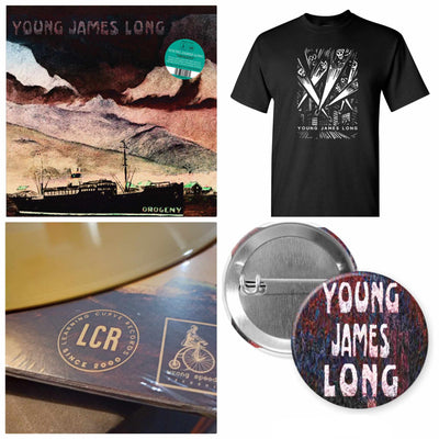Young James Long "Orogeny" CV LP Bundle w/ T-Shirt + Pin - X747X