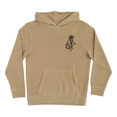 Santa Cruz x Stranger Things Demogorgon Dot Youth Hoodie - Pigment Sandstone