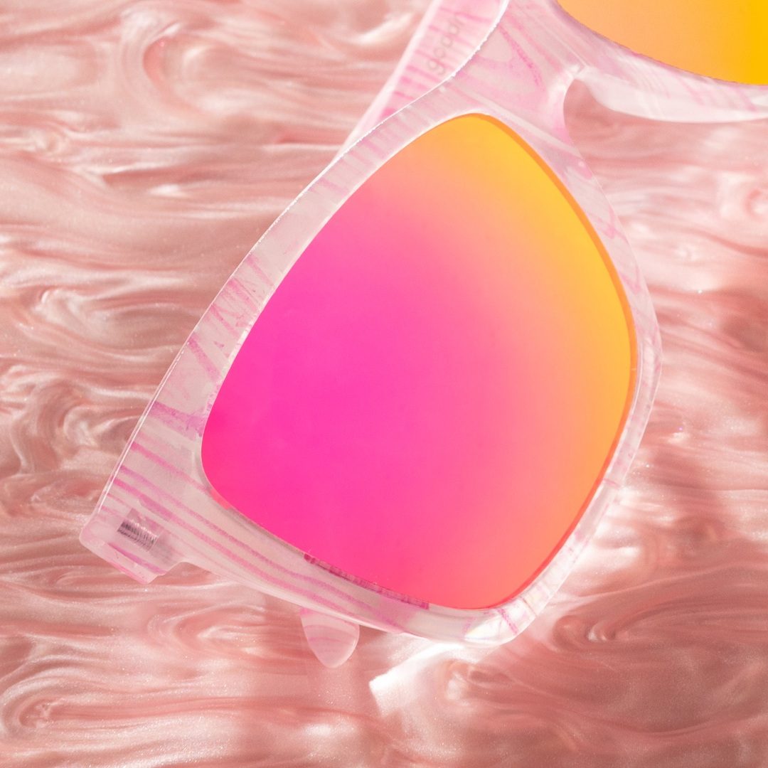 "Living In A Material Swirl" Polarized Pop G Sunglasses - X747X