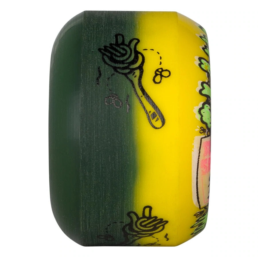 Slime Balls Double Take Cafe Vomits Mini Wheels 95a - Yellow/Black
