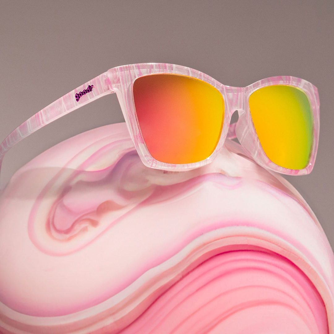 "Living In A Material Swirl" Polarized Pop G Sunglasses - X747X