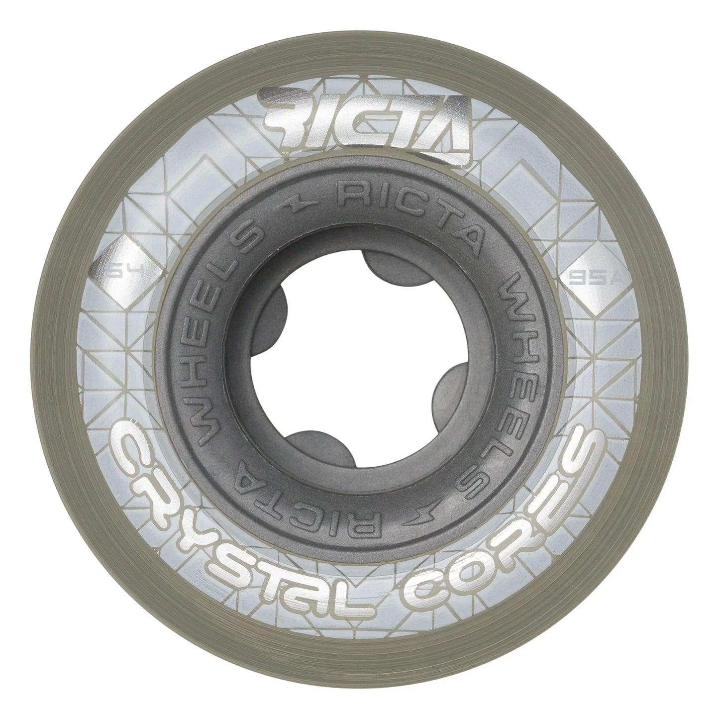 Ricta Crystal Core Wheels 54mm 99a- White/Grey (Set)