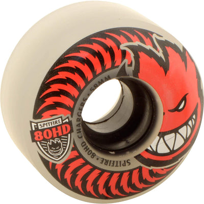 Spitfire Wheels 80HD Charger Classic 58mm - Clear/Red (Set of 4) - X747X
