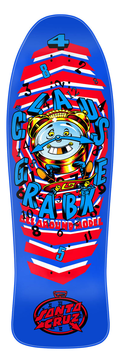 SANTA CRUZ CLAUS GRABKE "ALL AROUND" 9.89" SKATEBOARD DECK - X747X