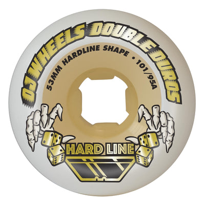 OJ Double Duro Gum Hardline 53mm 101a/95a Skateboard Wheels - X747X