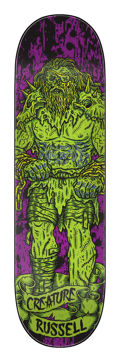 CREATURE Russell Vikings of Hesh Law XX 8.75 SKATEBOARD DECK - X747X