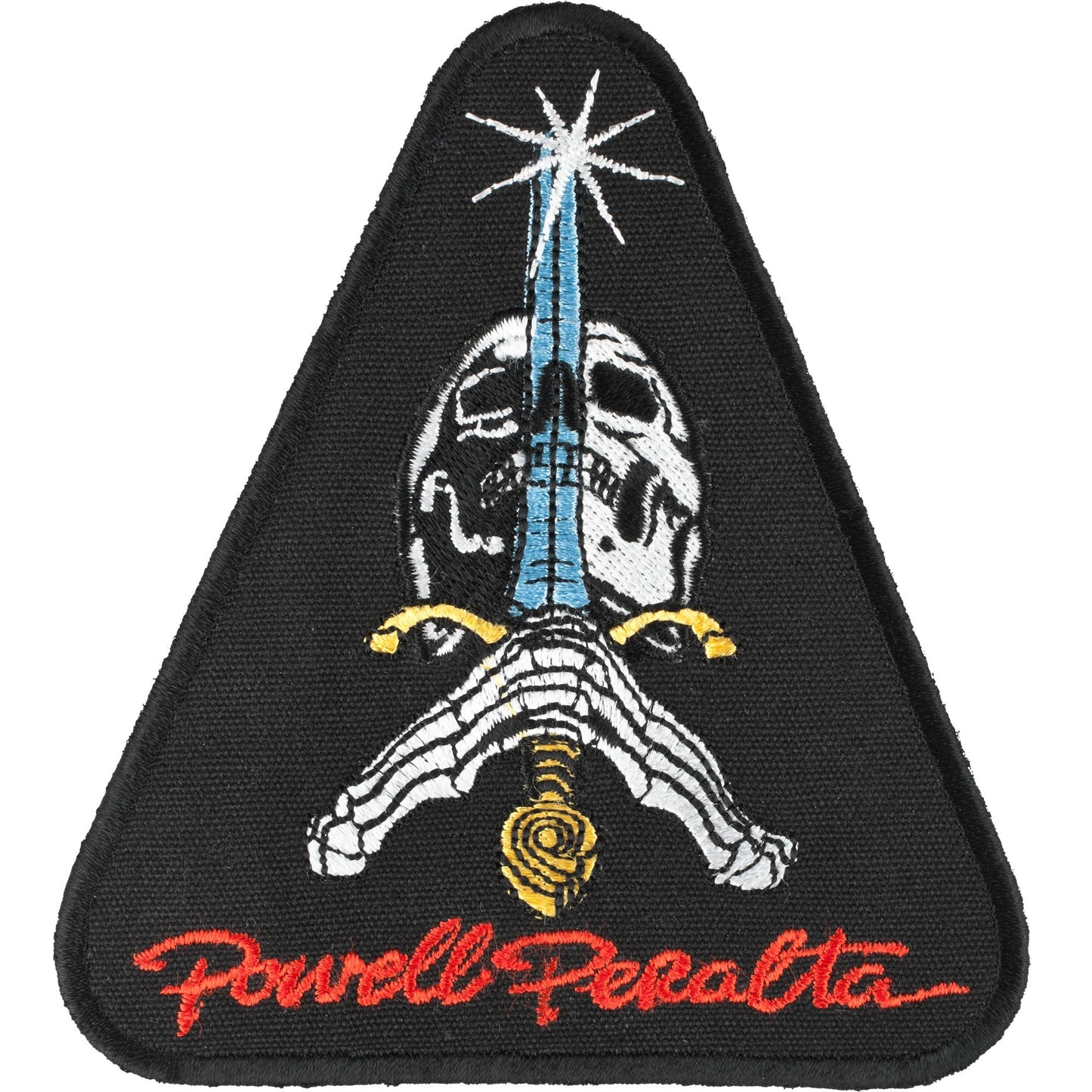 Powell Peralta Skull and Sword Patch - 3.5" Black