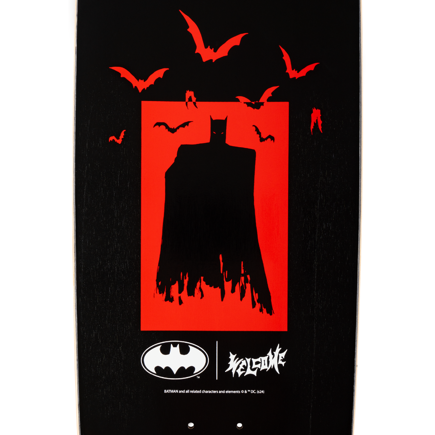Welcome x Batman Bat Flames on Boline 2.0 Deck - 9.5″ Black