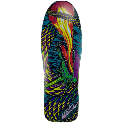 Tracker Lester Kasai Fireball Deck - 10.625" Turquoise Stain