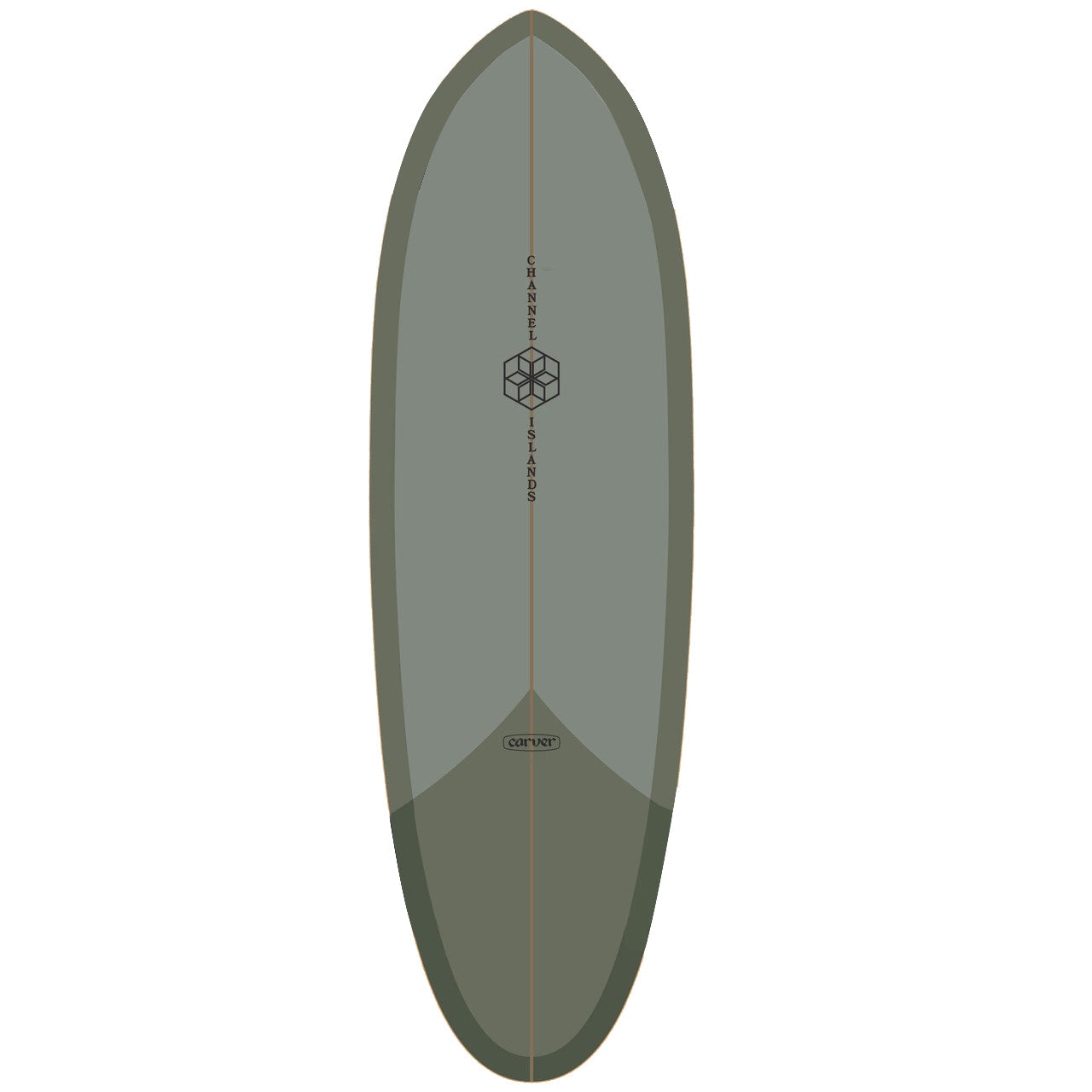 Carver x Channel Islands Mid Sage Surfskate Deck- 32.5"