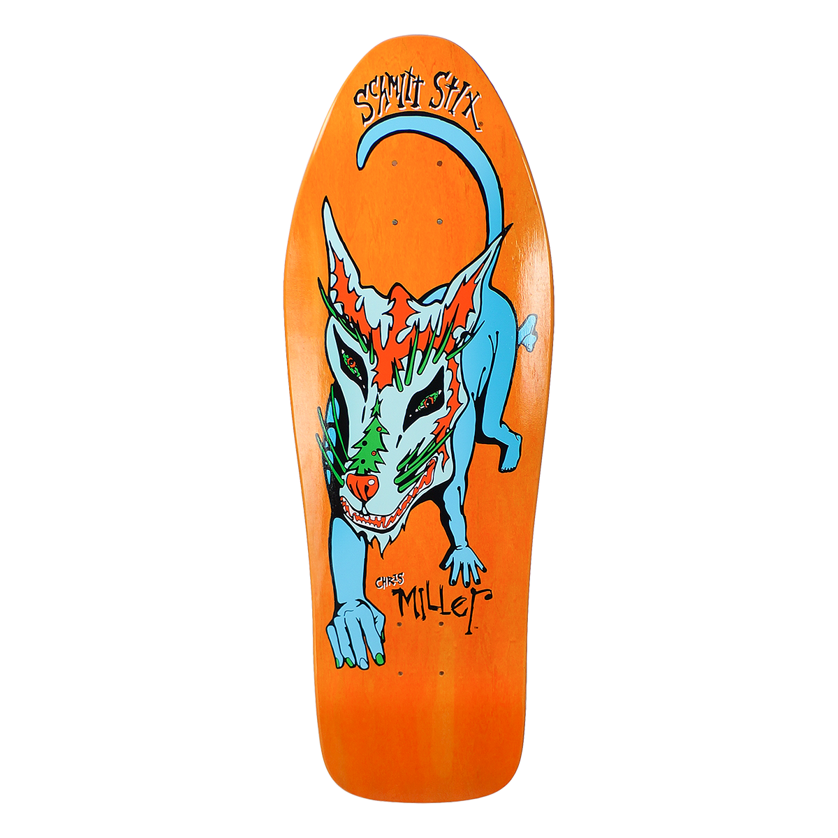 Schmitt Stix Chris Miller Dog Large 10" Skateboard Deck