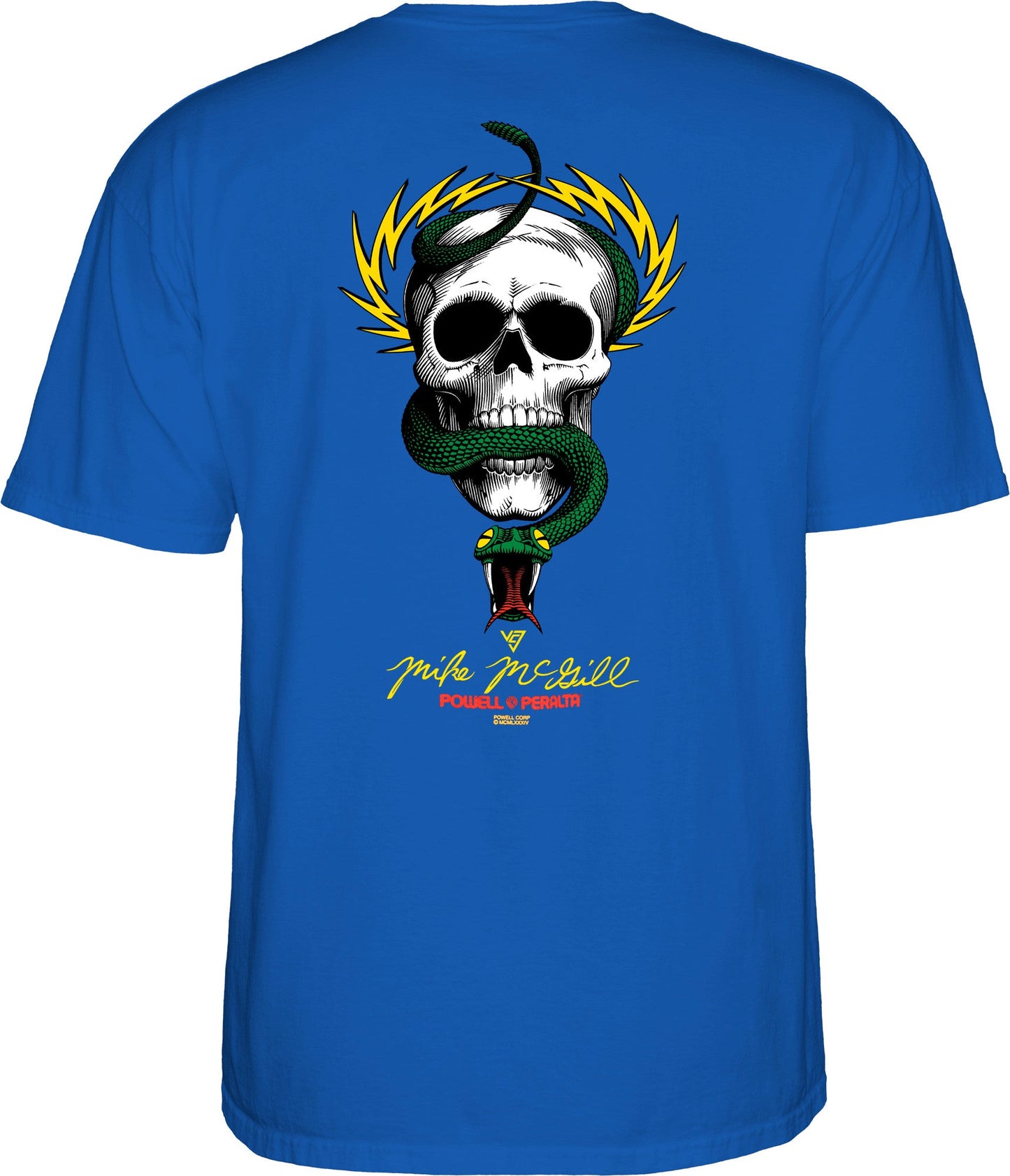 Powell Peralta Mike McGill Skull & Snake T-shirt - Royal Blue