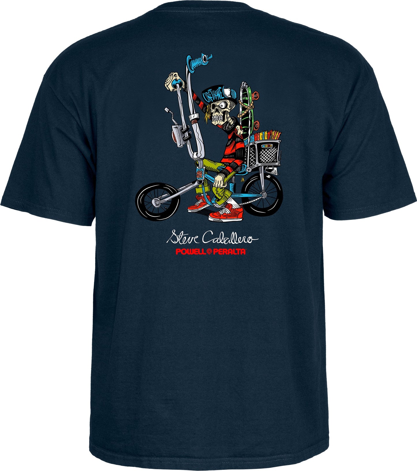 Powell Peralta Steve Caballero Chopper Bike T-shirt - Navy