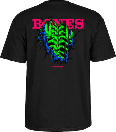Powell Peralta Shred T-Shirt - Blacklight Black - X747X