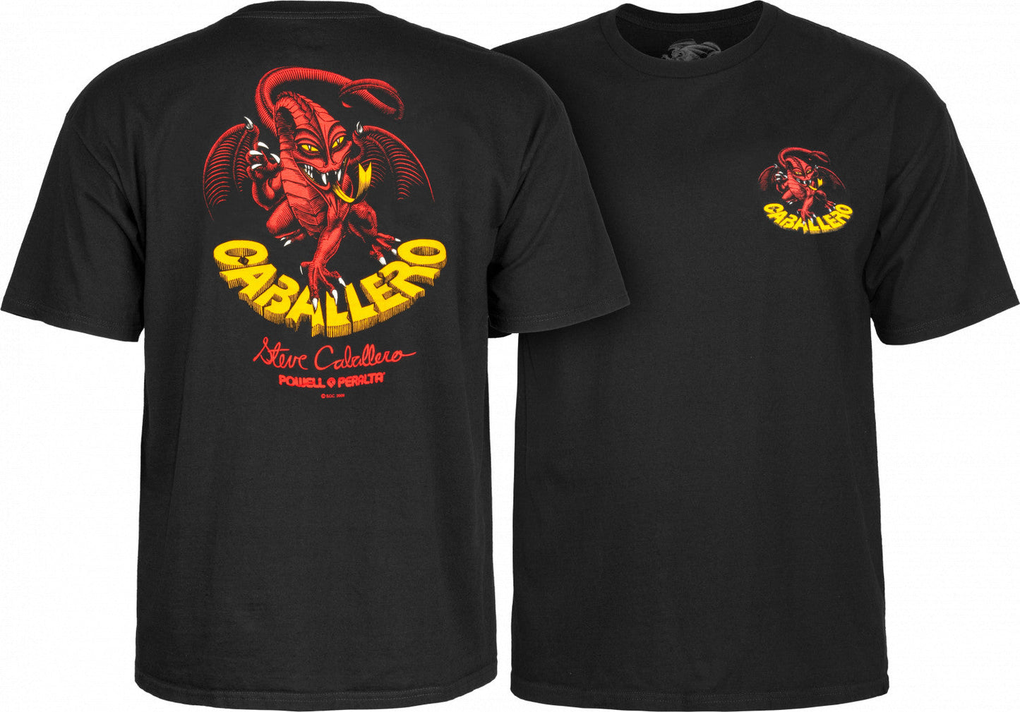 Powell Peralta Steve Caballero Dragon II T-shirt - Black