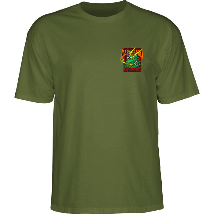 Powell Peralta Steve Caballero Street Dragon T-shirt - Military Green