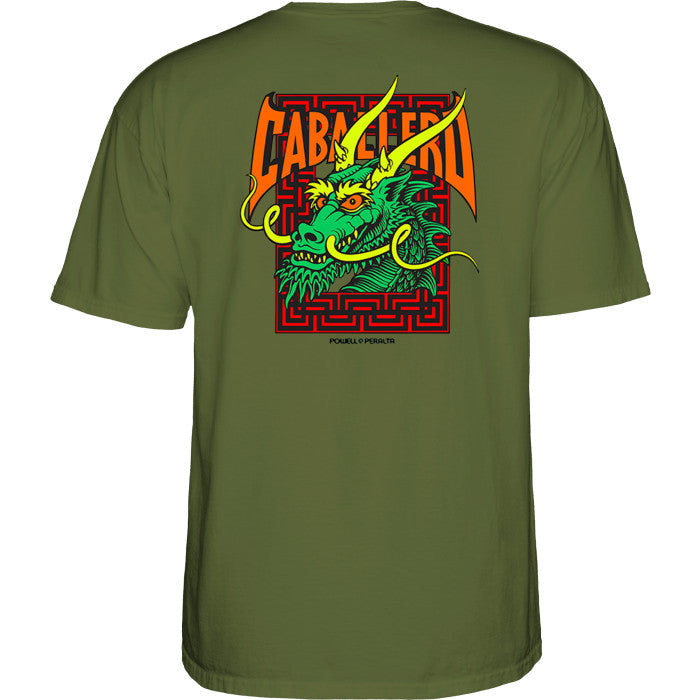 Powell Peralta Steve Caballero Street Dragon T-shirt - Military Green