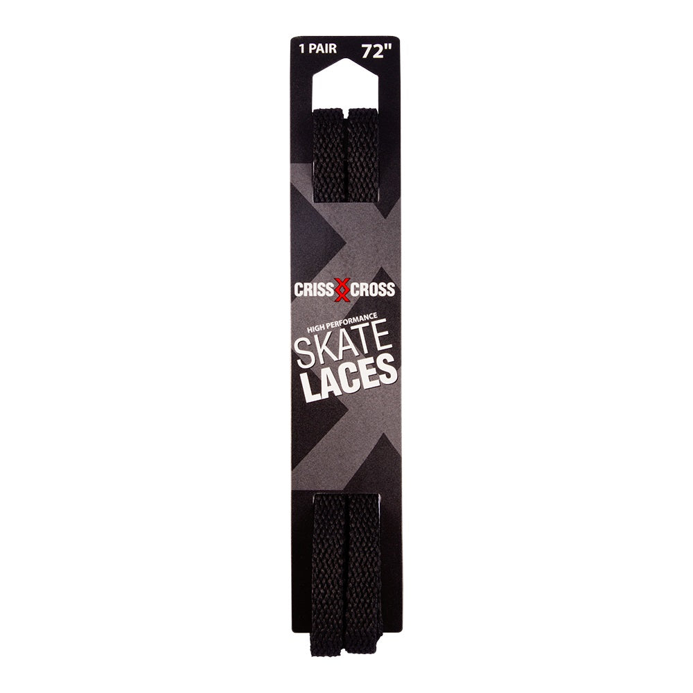 Riedell Criss Cross Skate Laces Skinny 3/8″ Width - Black