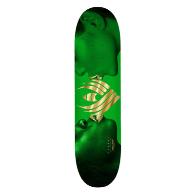 Powell Peralta Kiss Flight Skateboard Deck - 8.5″ Green/Gold Foil - X747X