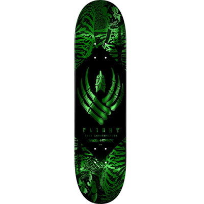 Powell Peralta Skeleton Flight Skateboard Deck - 8.5″ Green Foil - X747X