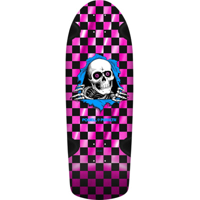 Powell Peralta OG Ripper Checker Reissue Deck - 10″ Pink Foil - X747X