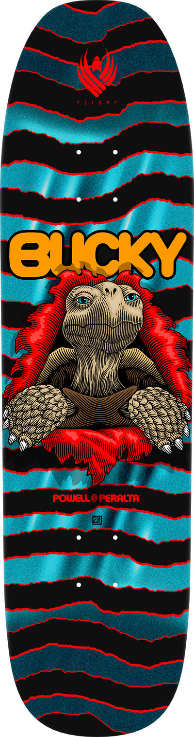 Powell Peralta Pro Bucky Lasek Tortoise Flight Skateboard Deck - 8.62″ Turquoise Foil **PRE-ORDER**