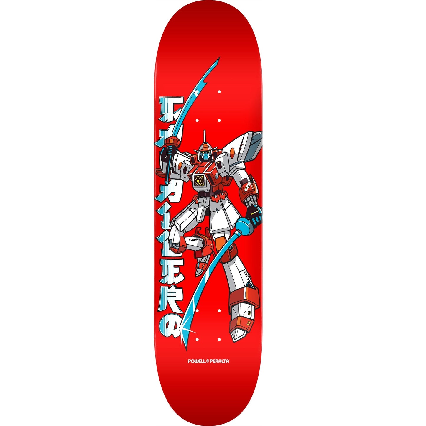 Powell Peralta Steve Caballero Gundam Skateboard Deck - 8.25″ Red