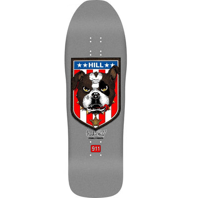 Powell Peralta Frankie Hill Bulldog Reissue Skateboard Deck - 10″ Silver - X747X