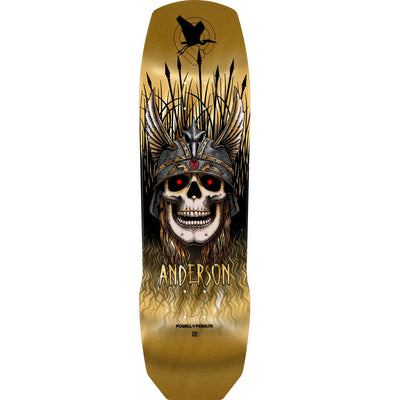 Powell Peralta Pro Andy Anderson Heron 7-Ply Maple Skateboard Deck - 9.13″ Gold Foil - X747X