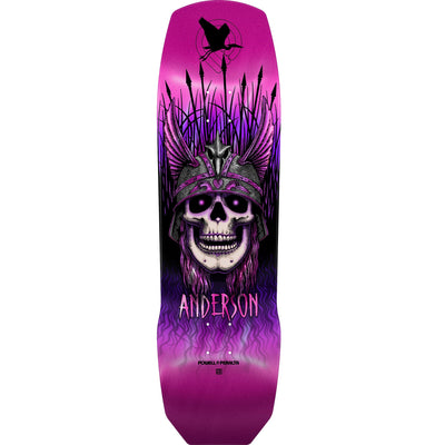 Powell Peralta Pro Andy Anderson Heron 7-Ply Maple Skateboard Deck - 9.13″ Pink Foil **PRE-ORDER** - X747X