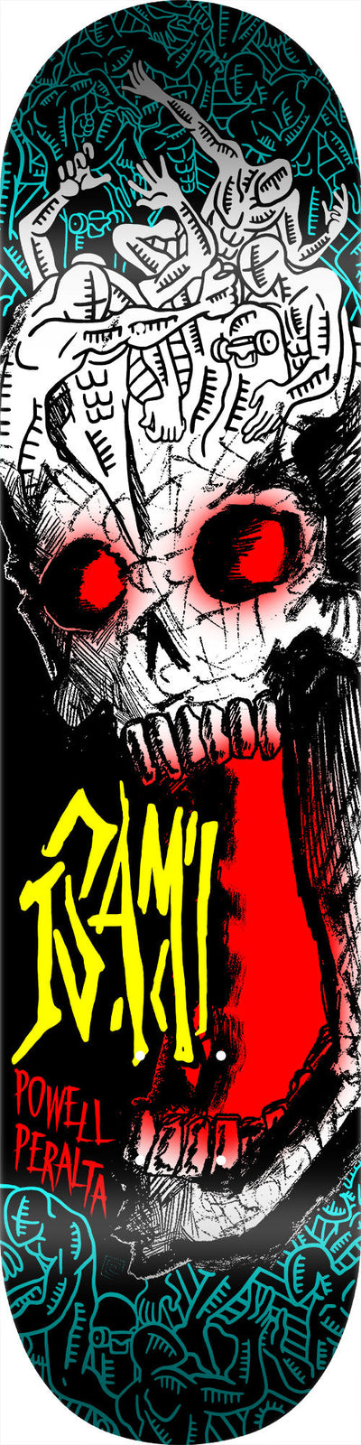 Powell Peralta Pro Isamu Yamamoto Skull 7-Ply Freestyle Skateboard Deck - 7.25″ - X747X