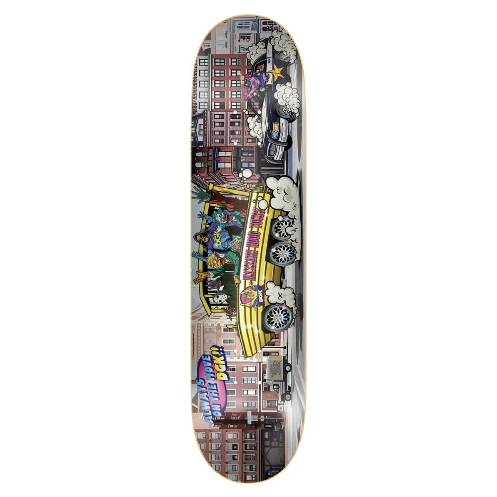 DGK Hood Tours Mazzari Twin Tail Skateboard Deck - 8.25″ Multi