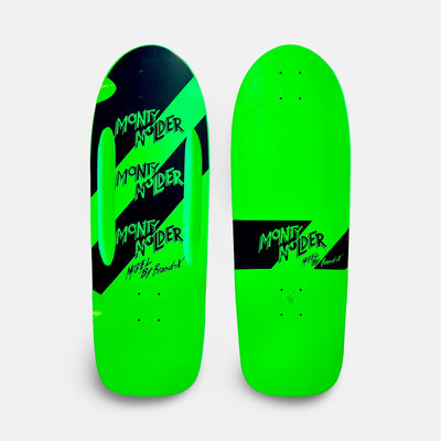 Monty Nolder STRIPES Limited Edition ROUTED Deck 10”x30” HAND-PAINTED (1 of 5) - X747X
