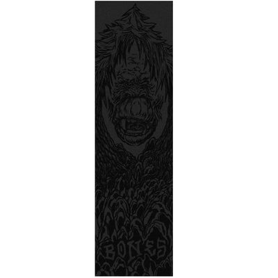 Bones Forest Face Single Sheet Griptape 9″x33″ - Black
