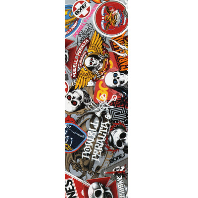 Powell Peralta Collage 1 Griptape 10.5"x33" - White - X747X