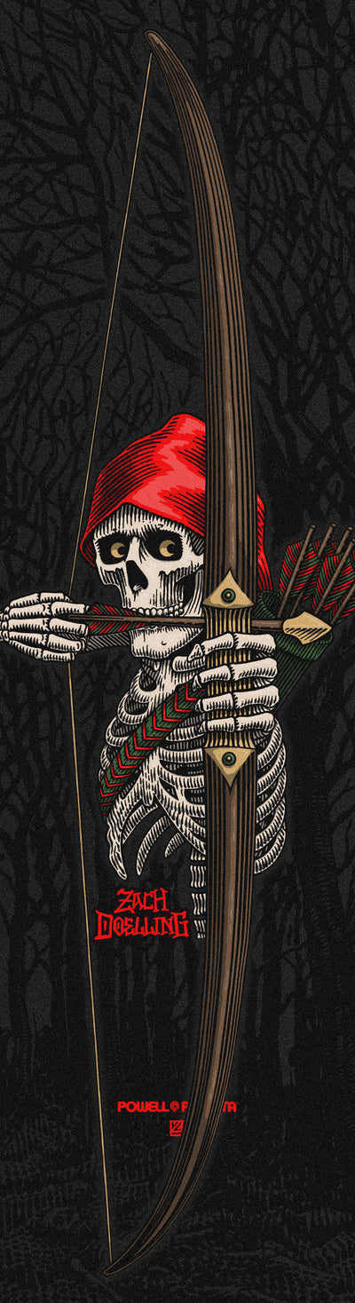 Powell Peralta Zach Doelling Archer Griptape - 9″x33″ Black - X747X