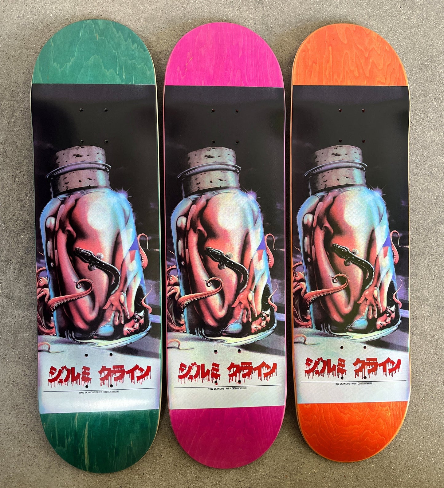 JK Industries Hell in a Bottle Hand Screened Skateboard Deck - 8.5″ Assorted