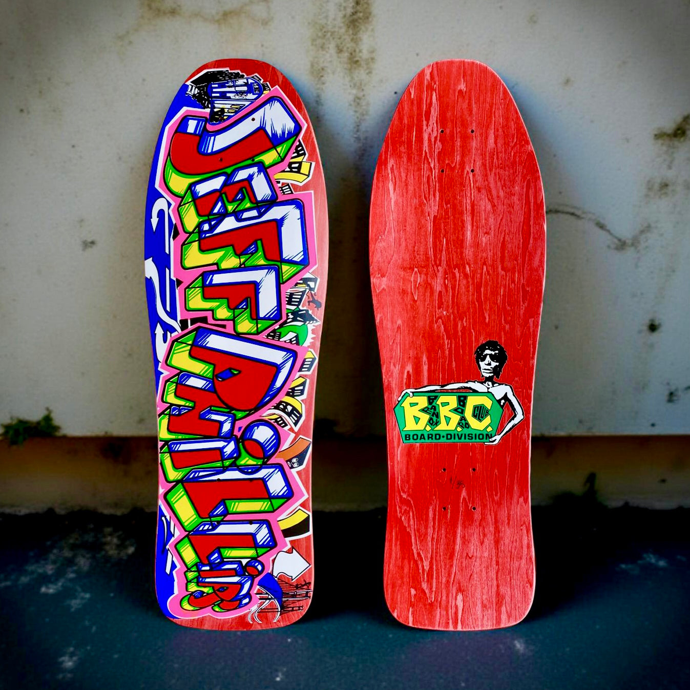 Jeff Phillips 'Cosmic Graffiti’ Limited Edition, HAND PAINTED BBC Street Deck (1 of 35)