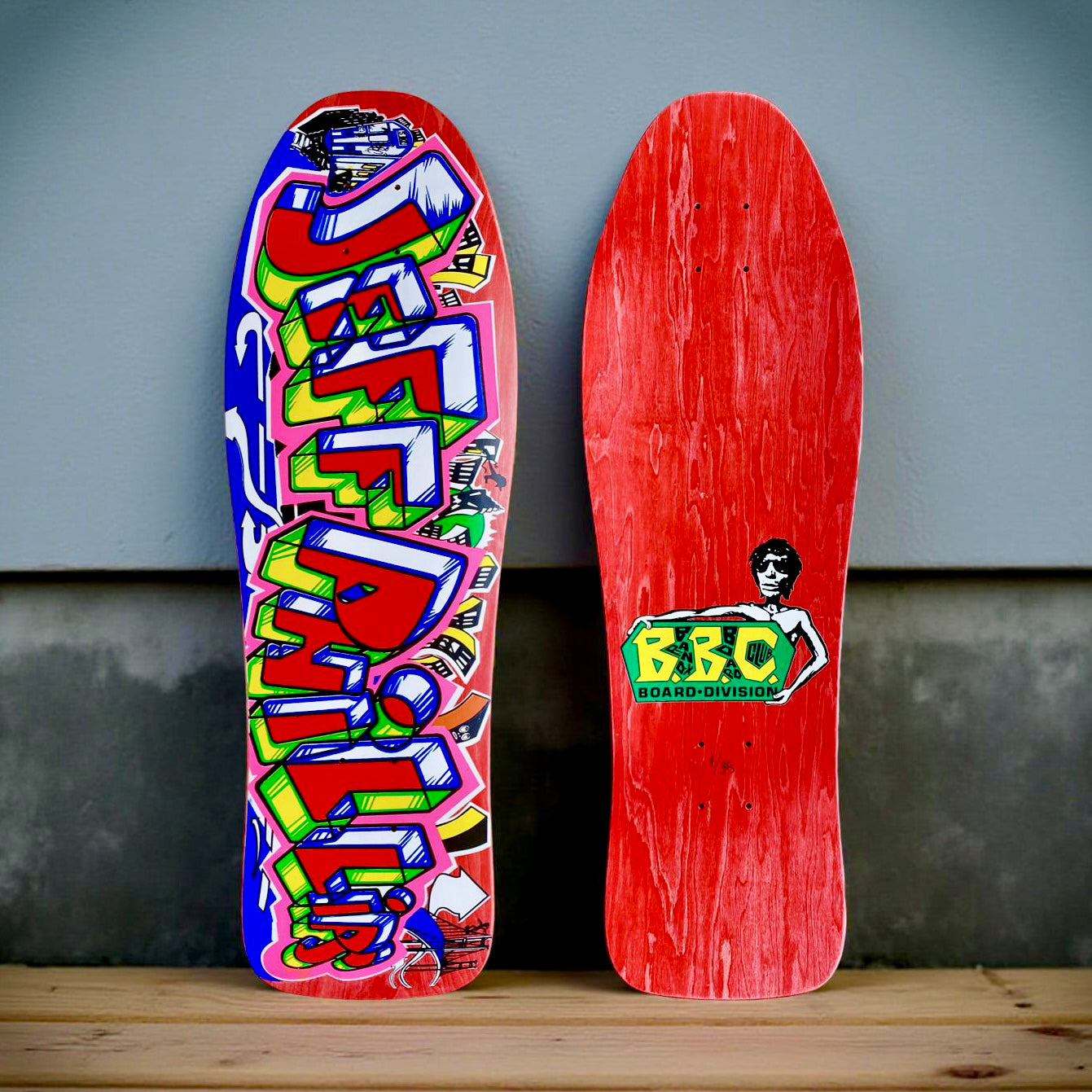 Jeff Phillips 'Cosmic Graffiti’ Limited Edition, HAND PAINTED BBC Street Deck (1 of 35)
