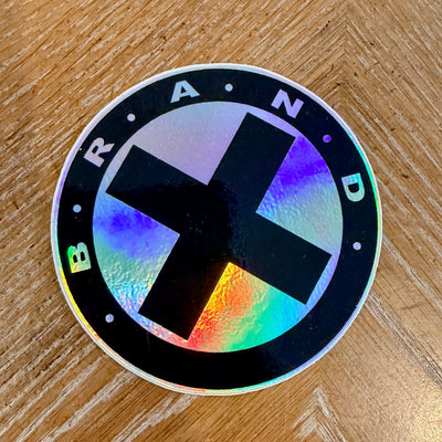 Circle-X HOLOGRAPHIC Sticker 3” - X747X
