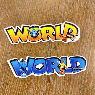 World Industries VINTAGE NOS Sticker 5.5” - X747X