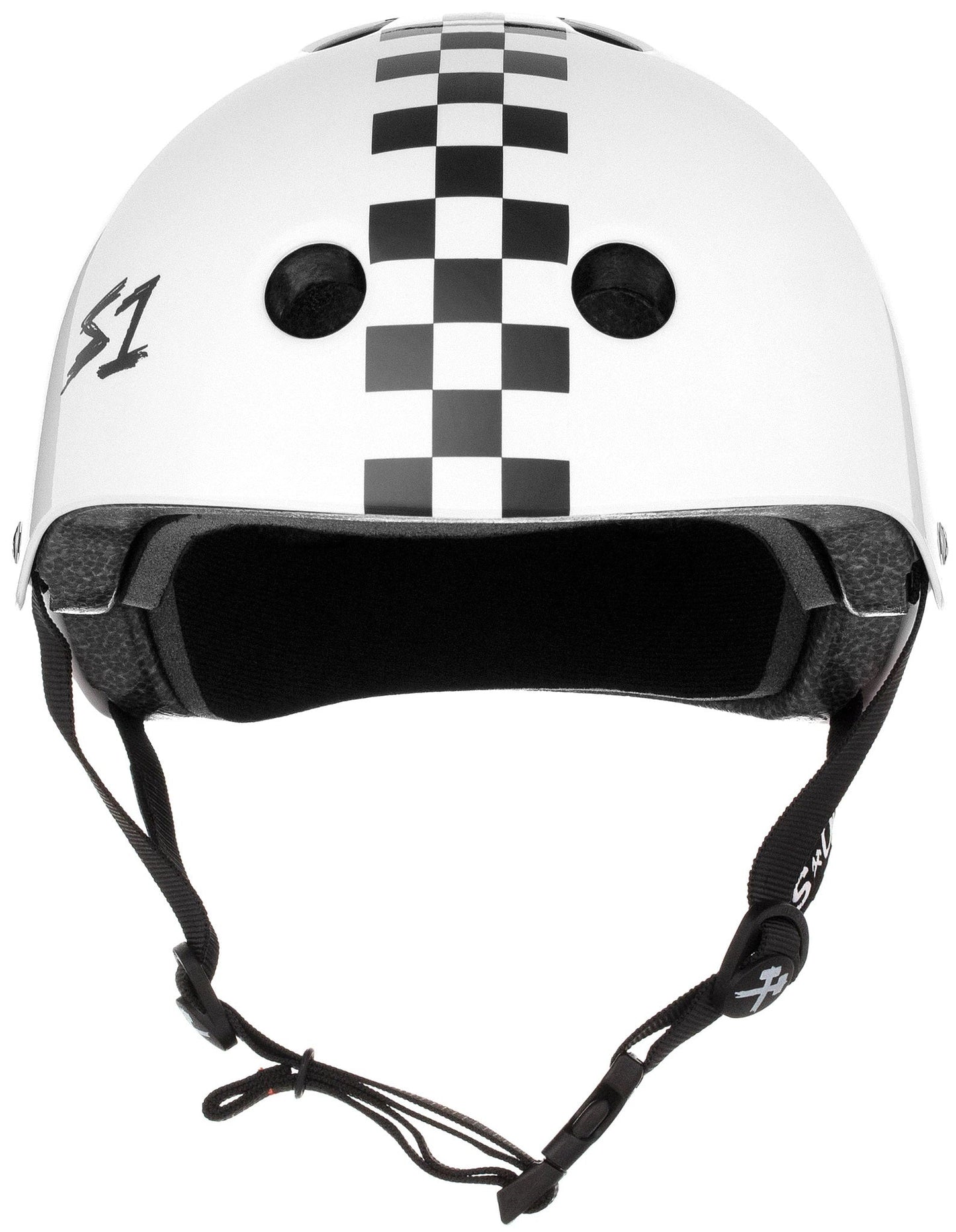 S1 Lifer Helmet - White Gloss/Checkers